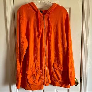 Lane Bryant Orange Athletic/Yoga Jacket